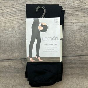 Fleece Lined Lemon Leggings